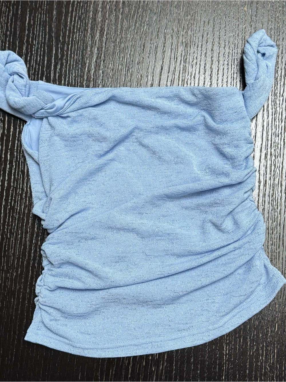 Princess Polly Light Blue Ruched Camisole Tank